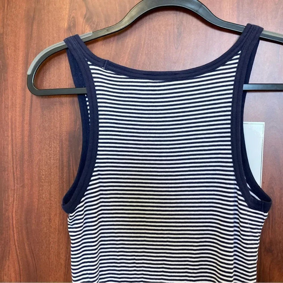 RALPH LAUREN Pima Cotton Sundress Sleeveless Striped Pony Logo Size Medium - Picture 7 of 7